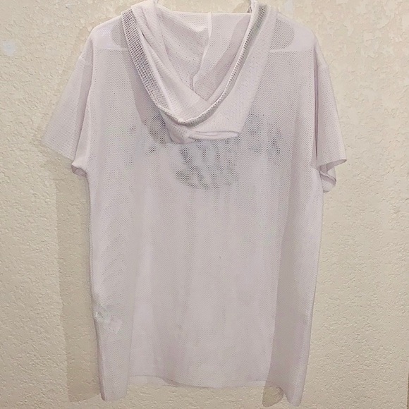 White Mesh Pullover Dress - Picture 3 of 3